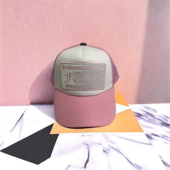 Chrome Hearts Travel Hat Sun Hat Embroidered Pink Logo main image 7